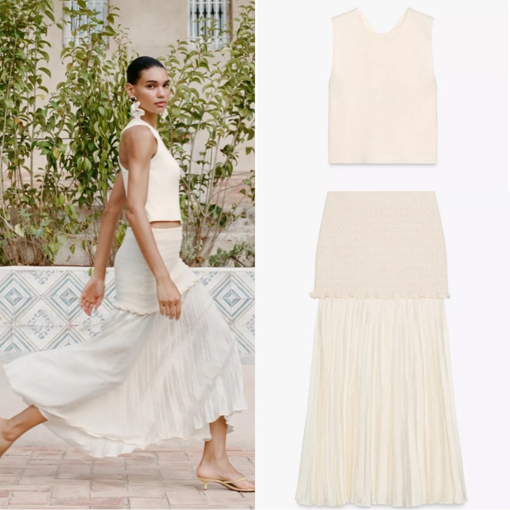 Zara 2-Piece Top and Skirt Set